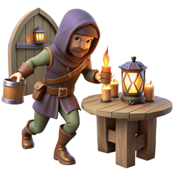 impressive contemporary Cunning Rogue in Dimly Lit Alley detailed png