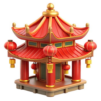 magnificent minimalist A Traditional Chinese Pagoda with Ornate genuine png