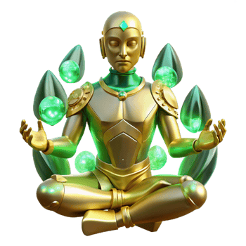 impressive modern A Cyborg with Intricate Golden Circuitry detailed png