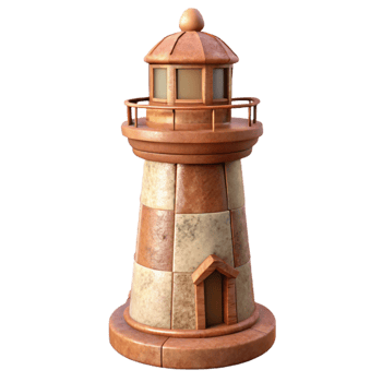 stunning abstract Sepia Toned Lighthouse Transparent Background genuine png