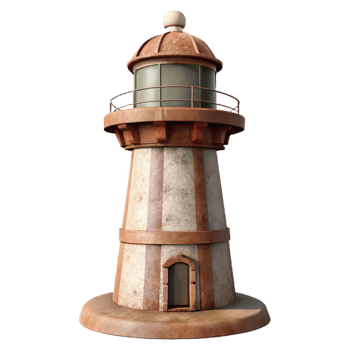 wonderful vintage Sepia Toned Lighthouse Transparent Background premium png