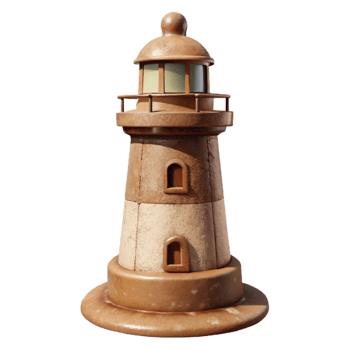 stunning rustic Sepia Toned Lighthouse Transparent Background genuine png