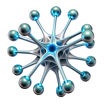 magnificent modern A Network of Interconnected Bioluminesce png