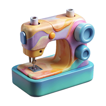 impressive vintage Sewing Machine Top View Transparent Background original png