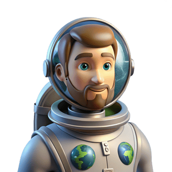 extraordinary vintage Portrait of a Stoic Astronaut in a Space premium png