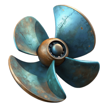 stunning classic Ship Propeller Underwater View Cutout png