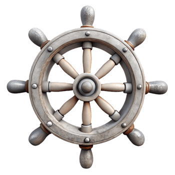 impressive modern Ship Wheel Front View Cutout professional png