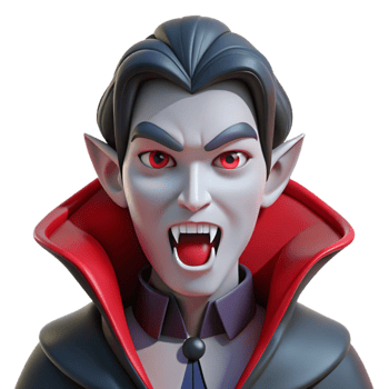 extraordinary modern Portrait of a Seductive Vampire with Pie png