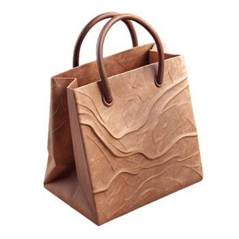 wonderful traditional Shopping Bag Paper Brown Transparent Background detailed png