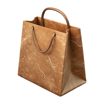 wonderful traditional Shopping Bag Paper Brown Transparent Background png