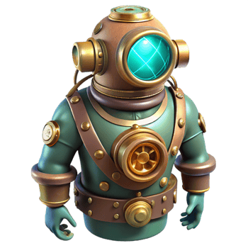 extraordinary rustic A Steampunk Diving Suit Elaborately Desi professional png