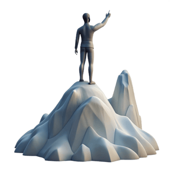 extraordinary modern Silhouette of Person Standing on Mountaintop Transparent original png