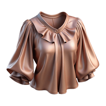 magnificent modern Silk Blouse Pleat Detail Closeup Cutout Transparent Background high resolution png