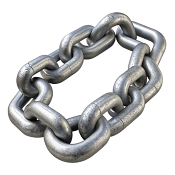 vibrant rustic Silver Chain Necklace Cutout professional png