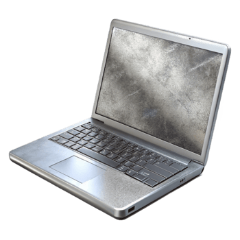 wonderful creative Silver Laptop Side View Transparent Background exclusive png
