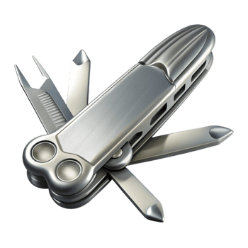 impressive abstract Silver Multi Tool Open Isolated high resolution png