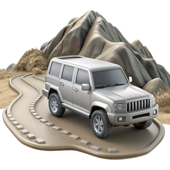 serene rustic Silver Suv Mountain Road Transparent Cutout high resolution png