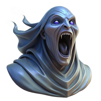 elegant minimalist A Banshee Wailing in the Night Flowing S authentic png