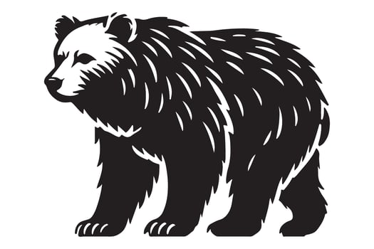 Majestic Bear Illustration An Inspiring Symbol of Wildlife and Nature vector