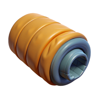 dramatic contemporary Sleeping Bag Unrolled Isolated detailed png