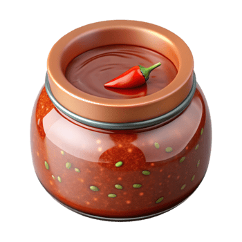 stunning rustic Small Batch Salsa Jar with Chilies Cutout high resolution png