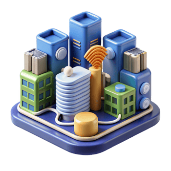impressive rustic Smart City Data Management Icon Cutout exclusive png