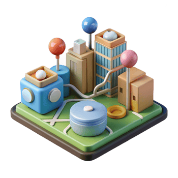 extraordinary abstract Smart City Infrastructure Network Diagram Cutout high quality png