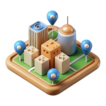 beautiful rustic Smart City Sensor Network Diagram Cutout high quality png
