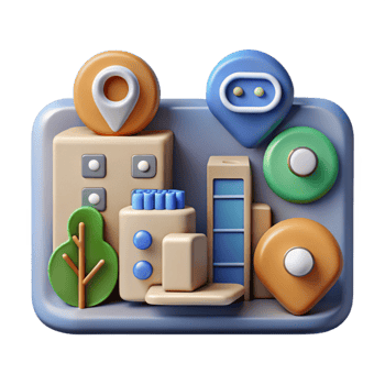 elegant modern Smart City Technology Icon Set Cutout premium png