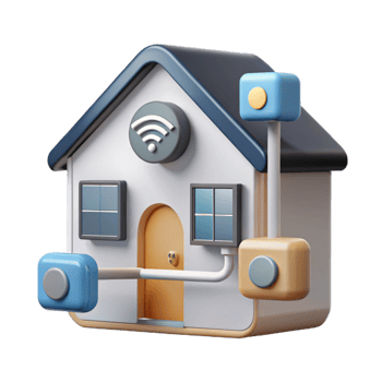 extraordinary minimalist Smart Home Automation System Diagram Cutout professional png