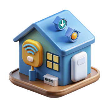 serene artistic Smart Home Energy Management System Interface Isolated detailed png