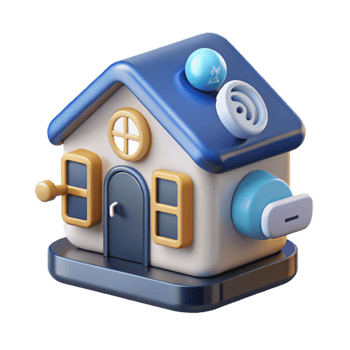 impressive traditional Smart Home Technology System Transparent Background high resolution png