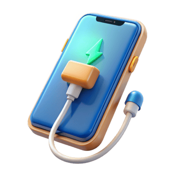 dramatic rustic Smartphone with Fast Charging Isolated Element professional png