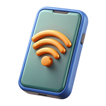 magnificent artistic Smartphone with Wireless Hotspot Isolated Element genuine png