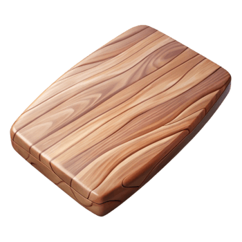 stunning classic Smooth Maple Wood Plank Isolated on White premium png