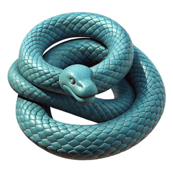 stunning vintage Snake Coiled Cutout Element detailed png