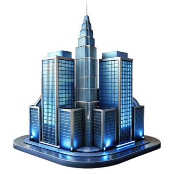 extraordinary artistic A Modern Glass Skyscraper Reflecting Cit authentic png