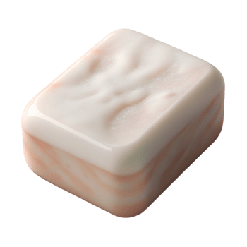 elegant traditional Soap Bar White Color Transparent Background genuine png