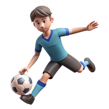 stunning vintage Soccer Player Kicking Ball Low Angle Cutout high quality png