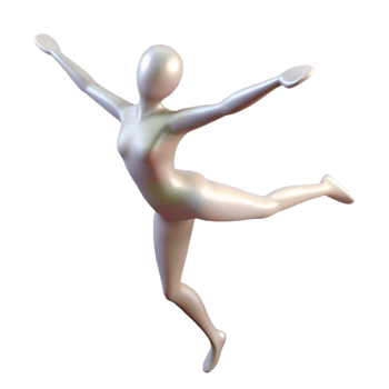 impressive abstract Soft Light Gymnast Silhouette Transparent Background detailed png
