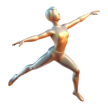 stunning rustic Soft Light Gymnast Silhouette Transparent Background high quality png