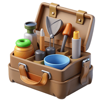 extraordinary contemporary Soil Analysis Kit with Tools Isolated premium png