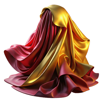 elegant minimalist A Cascade of Flowing Silk Like Fabrics png