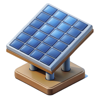 magnificent contemporary Solar Panel Array Isometric View Isolated high resolution png