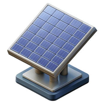 extraordinary vintage Solar Panel Array Isometric View Isolated detailed png
