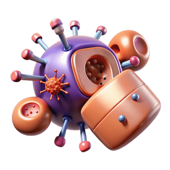 vibrant artistic A Microscopic View of Nanobots Repairing genuine png