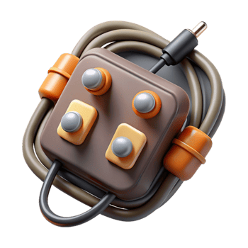 extraordinary minimalist Soundboard Patch Cables Connected Isolated Element png