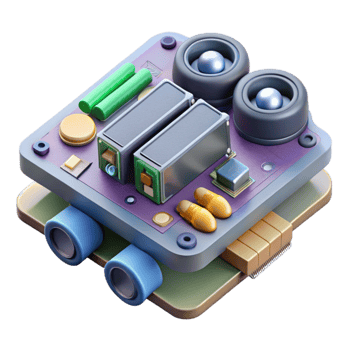 magnificent vintage Sound Card Internal Components Visible Isolated exclusive png