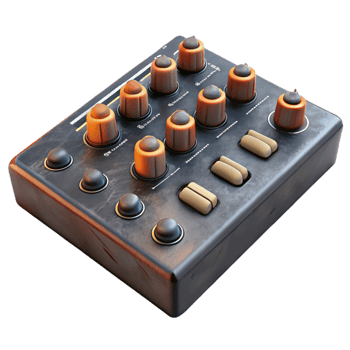 impressive modern Sound Mixer Faders and Knobs Isolated Cutout with Realistic Lighting professional png