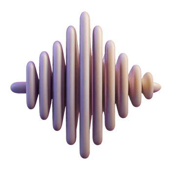 dramatic artistic Sound Wave Abstract Design Cutout Transparent Background detailed png